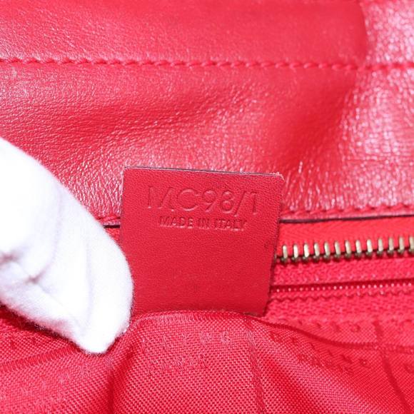 CELINE Hand Bag Leather 2way Red Auth yk13083 - Picture 12 of 16